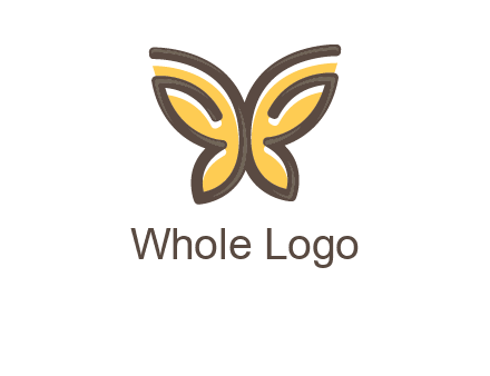 butterfly outline logo