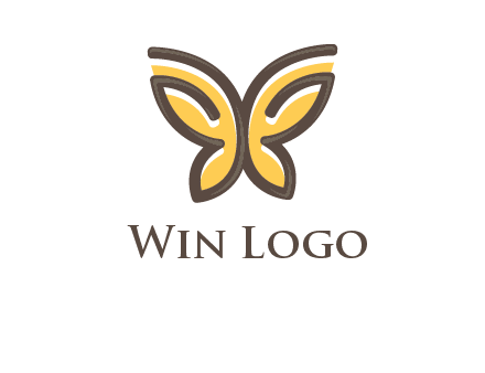 butterfly outline logo