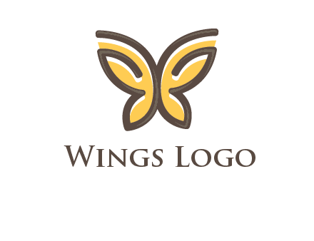butterfly outline logo