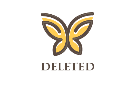 butterfly outline logo