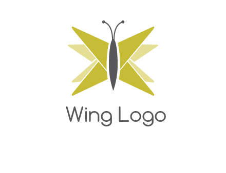 abstract moth logo