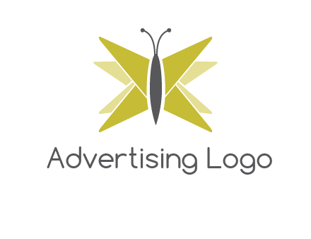 abstract moth logo