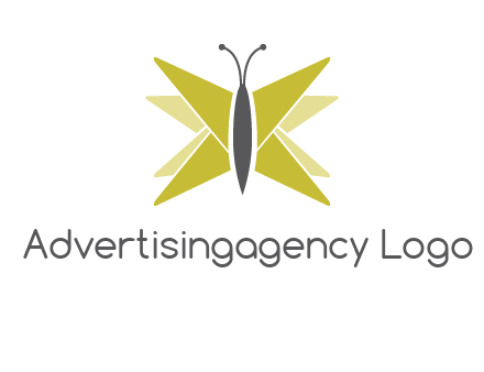 abstract moth logo