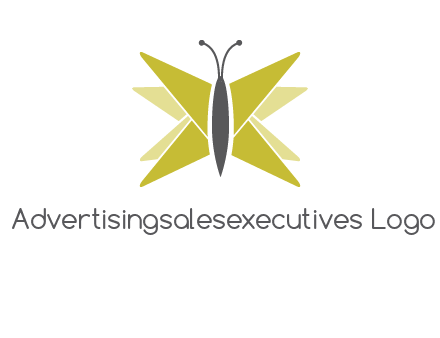 abstract moth logo