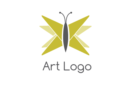 abstract moth logo
