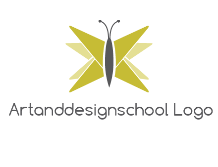 abstract moth logo