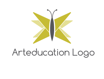 abstract moth logo