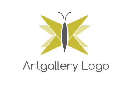 abstract moth logo