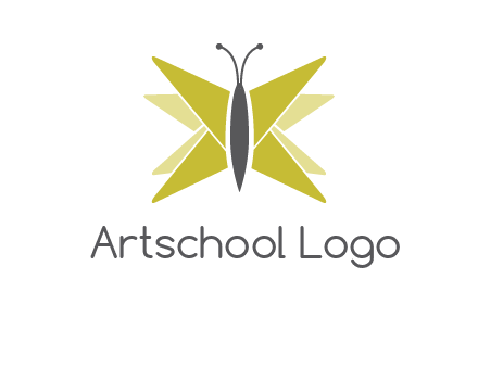 abstract moth logo