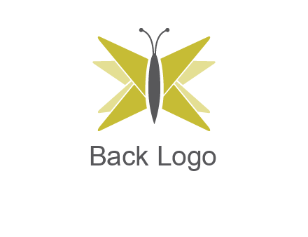 abstract moth logo
