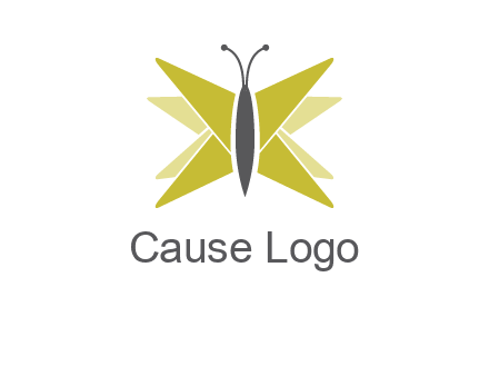 abstract moth logo