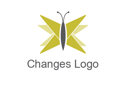 abstract moth logo