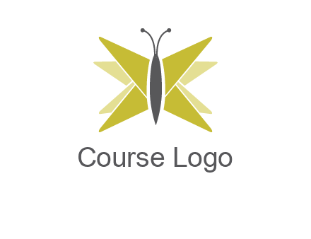 abstract moth logo