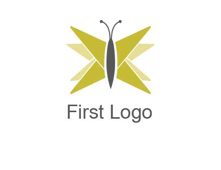 abstract moth logo