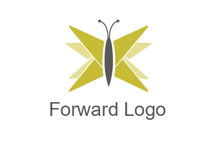 abstract moth logo