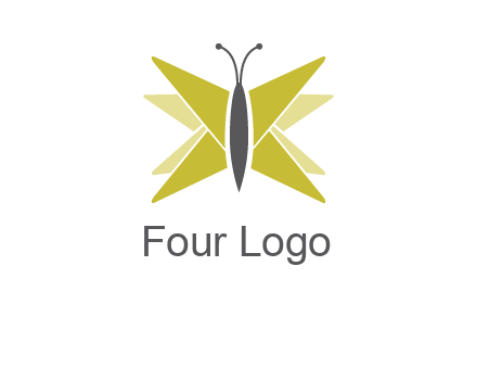 abstract moth logo