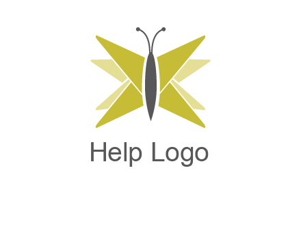 abstract moth logo
