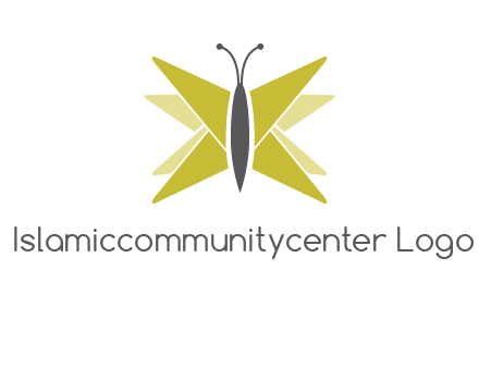 abstract moth logo