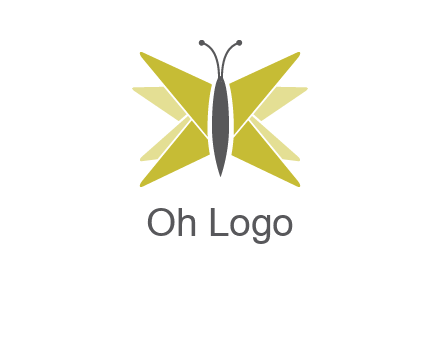abstract moth logo