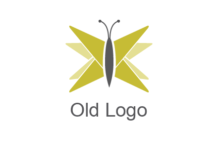 abstract moth logo