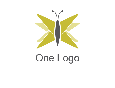 abstract moth logo