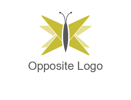 abstract moth logo