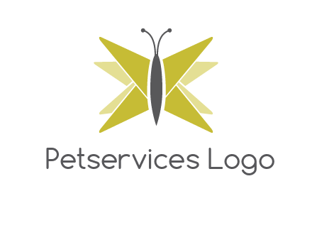 abstract moth logo