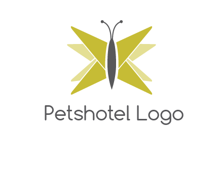 abstract moth logo