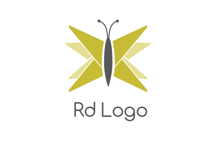 abstract moth logo