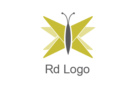 abstract moth logo