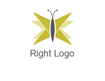 abstract moth logo