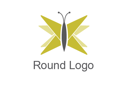 abstract moth logo