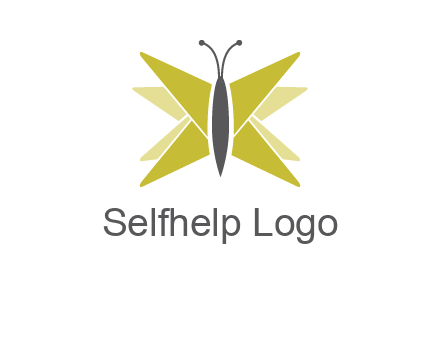 abstract moth logo