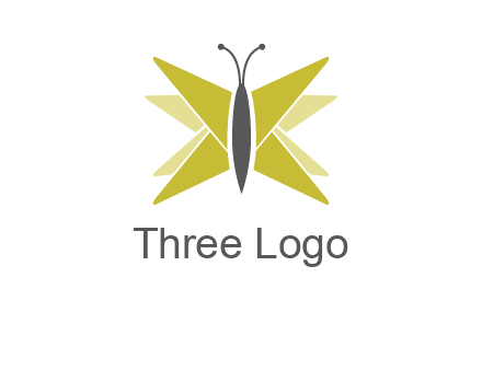 abstract moth logo