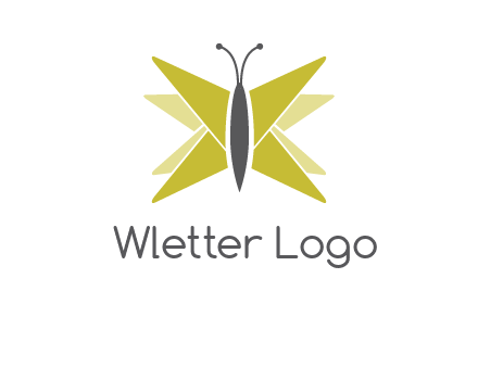 abstract moth logo