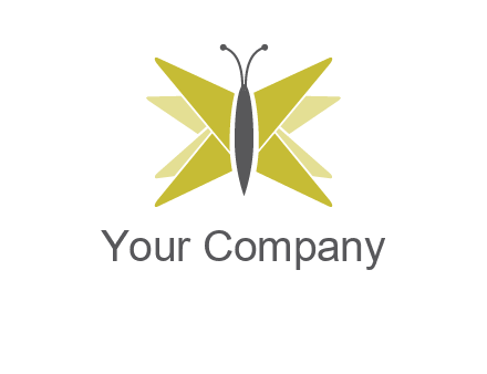 abstract moth logo