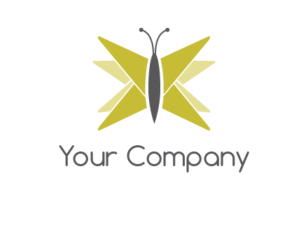abstract moth logo