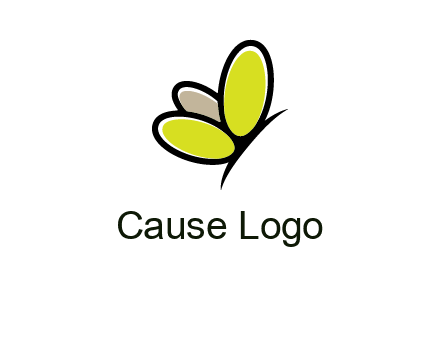 nails butterfly logo