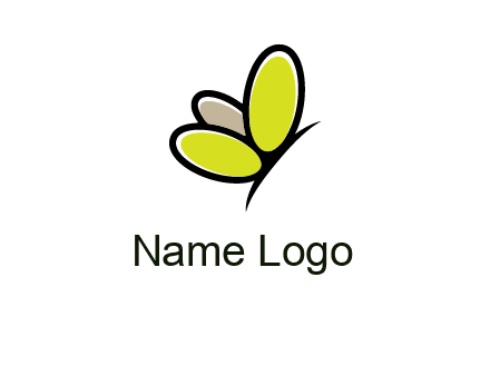 nails butterfly logo