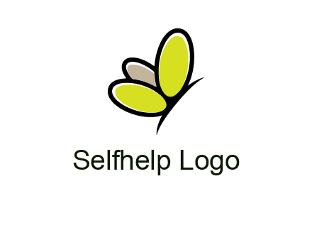 nails butterfly logo