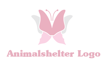 abstract butterfly logo