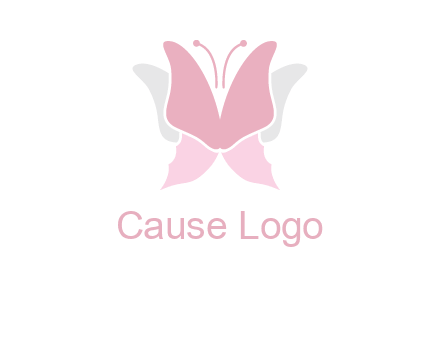 abstract butterfly logo