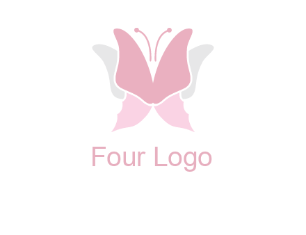 abstract butterfly logo
