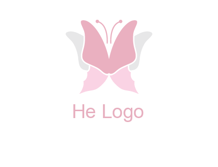 abstract butterfly logo
