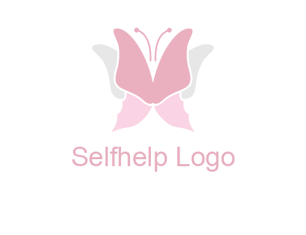 abstract butterfly logo
