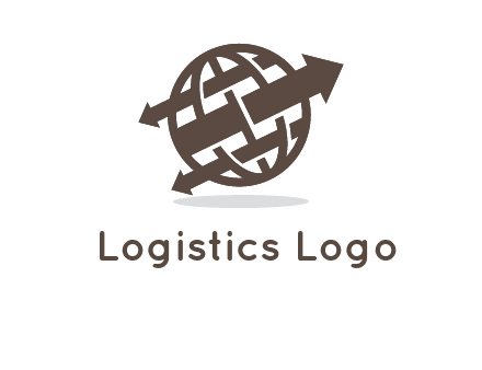arrows in globe logo