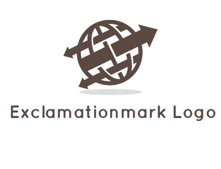 arrows in globe logo