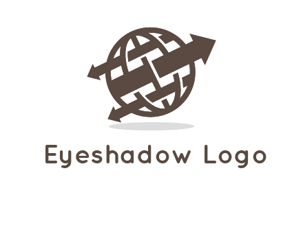 arrows in globe logo