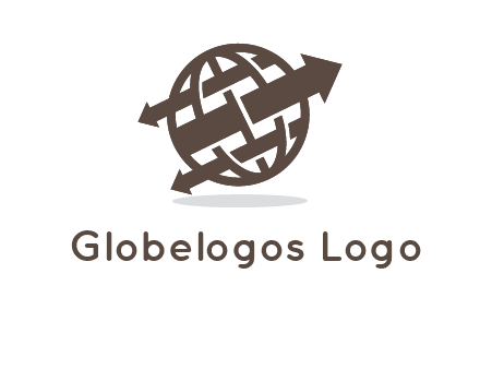 arrows in globe logo