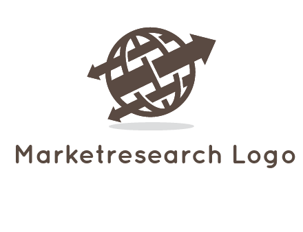arrows in globe logo